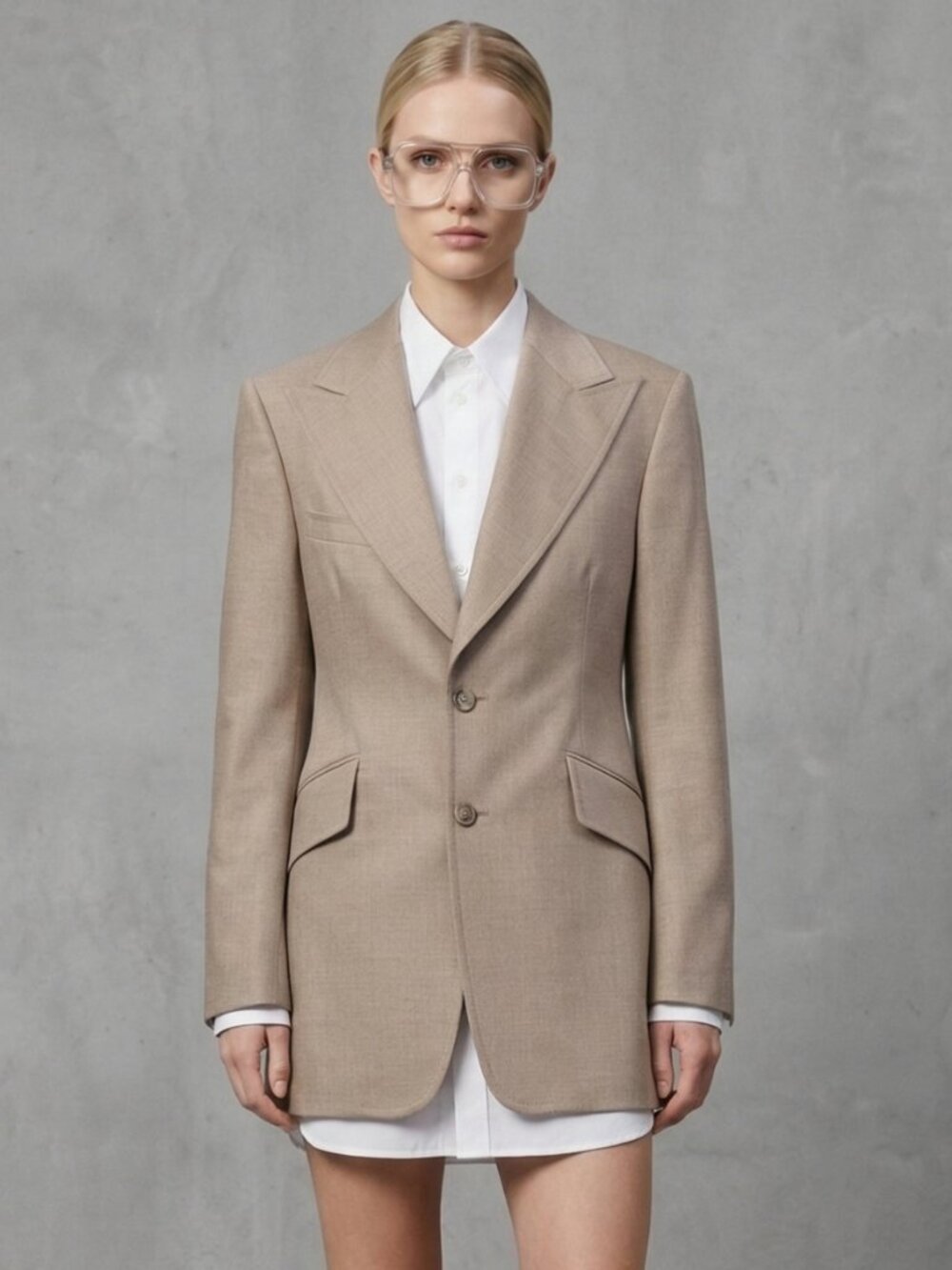 Pure Virgin Wool Equestrian Inspired Classic Blazer Power Dressing